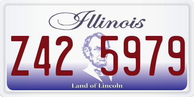 IL license plate Z425979