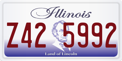 IL license plate Z425992
