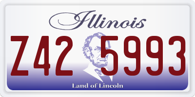 IL license plate Z425993