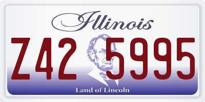 IL license plate Z425995