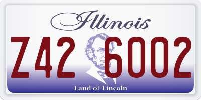 IL license plate Z426002