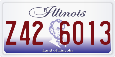 IL license plate Z426013