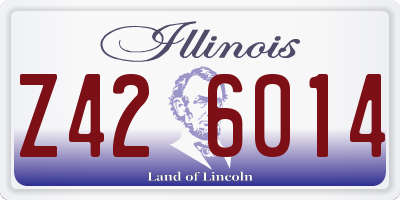 IL license plate Z426014