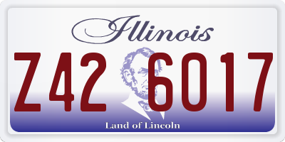 IL license plate Z426017