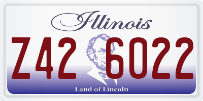 IL license plate Z426022