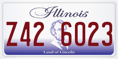 IL license plate Z426023