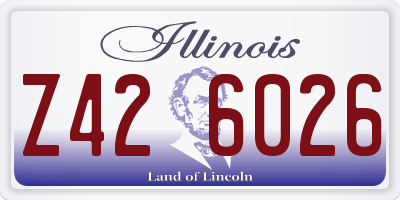 IL license plate Z426026