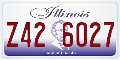 IL license plate Z426027