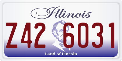 IL license plate Z426031