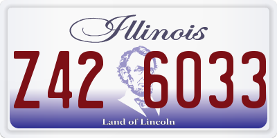 IL license plate Z426033