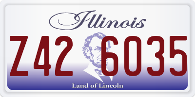 IL license plate Z426035