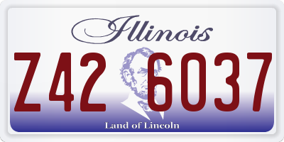 IL license plate Z426037