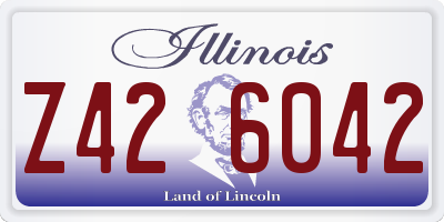 IL license plate Z426042