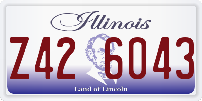 IL license plate Z426043