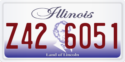 IL license plate Z426051
