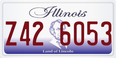 IL license plate Z426053