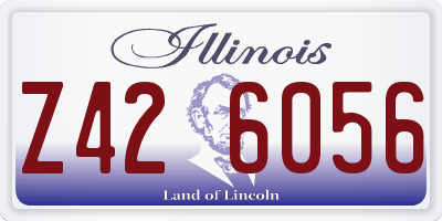 IL license plate Z426056
