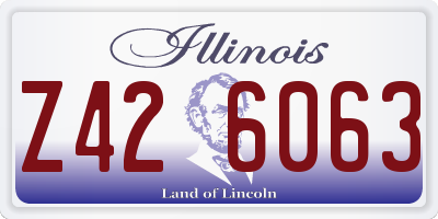 IL license plate Z426063