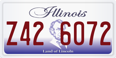 IL license plate Z426072