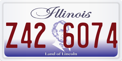 IL license plate Z426074