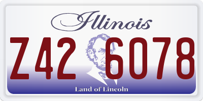 IL license plate Z426078