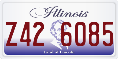 IL license plate Z426085