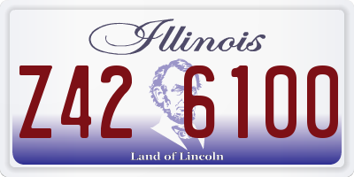 IL license plate Z426100