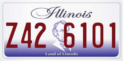 IL license plate Z426101