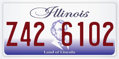 IL license plate Z426102