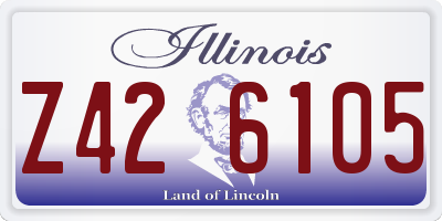 IL license plate Z426105