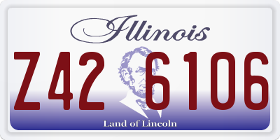 IL license plate Z426106
