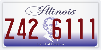 IL license plate Z426111