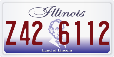 IL license plate Z426112