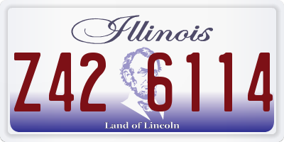 IL license plate Z426114