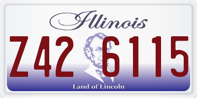 IL license plate Z426115