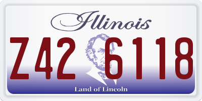 IL license plate Z426118