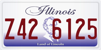IL license plate Z426125