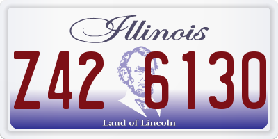 IL license plate Z426130