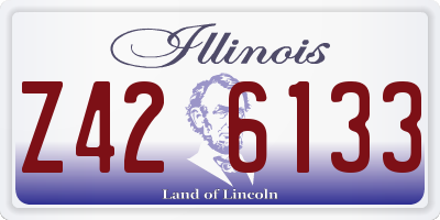 IL license plate Z426133