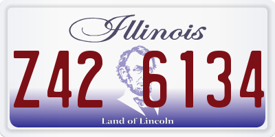 IL license plate Z426134