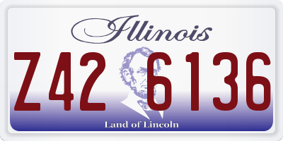 IL license plate Z426136