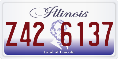 IL license plate Z426137
