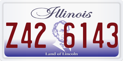 IL license plate Z426143