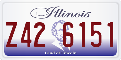 IL license plate Z426151