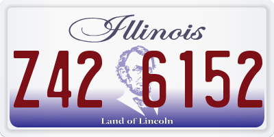 IL license plate Z426152