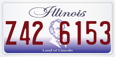 IL license plate Z426153