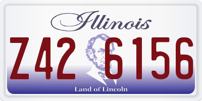 IL license plate Z426156