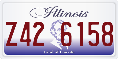 IL license plate Z426158