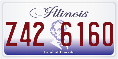 IL license plate Z426160