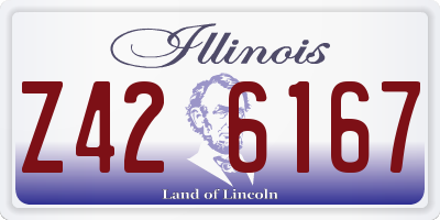 IL license plate Z426167